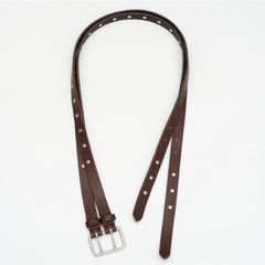 【残り一点】Studded Double Pin Split Leather Belt