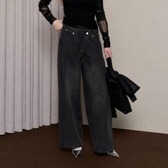 【残り一点】2way Asymmetry Tuck Denim