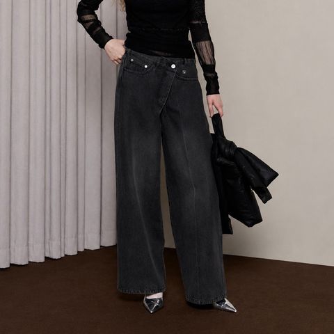【残り一点】2way Asymmetry Tuck Denim