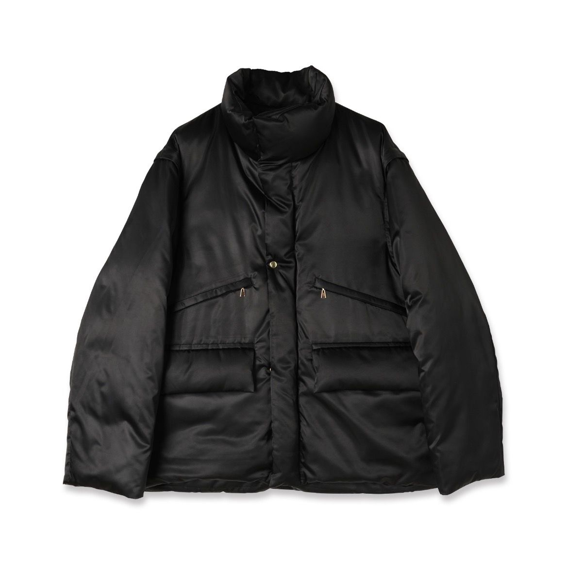 【残り一点】High Count Taffeta Removable Sleeve Down Jacket
