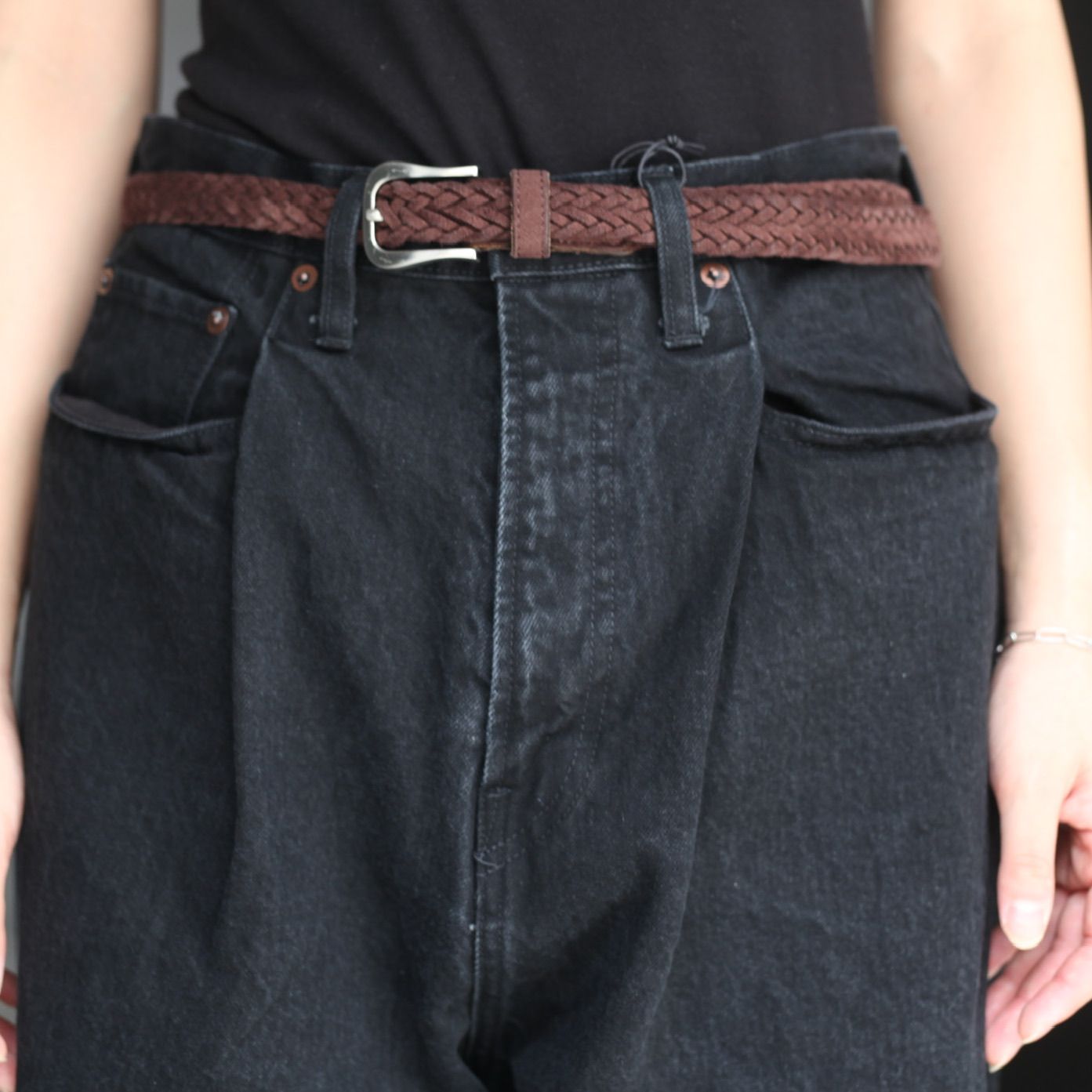 stein - 【残り一点】Vintage Reproduction Damage Wide Denim Jeans 