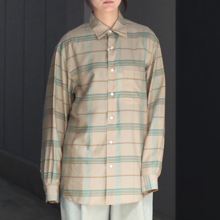 【残り一点】Plaid Regular Collar Shirt