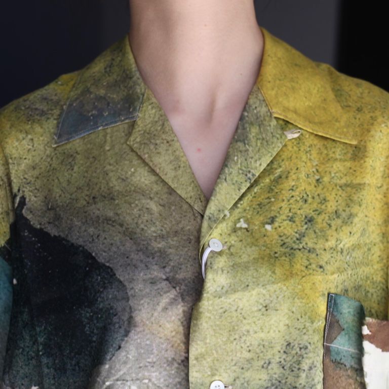 YOKE - 【残りわずか】Landscape Printed Open Collar Shirt | ACRMTSM 