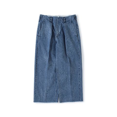 【残り一点】Tuck Baggy Type2(STRIPE DENIM SPLASH VINTAGE WASH)