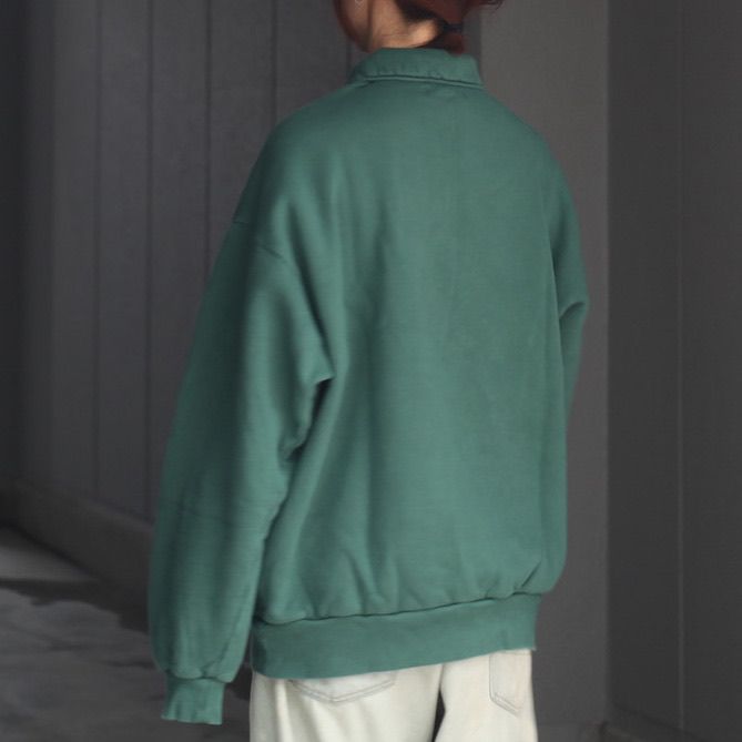 【残り一点】Pigment Dyed Zip Sweatshirt
