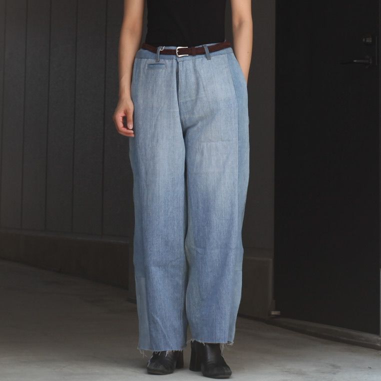 【残り一点】Reconstructed Super Baggy Slacks Denim_2(M)