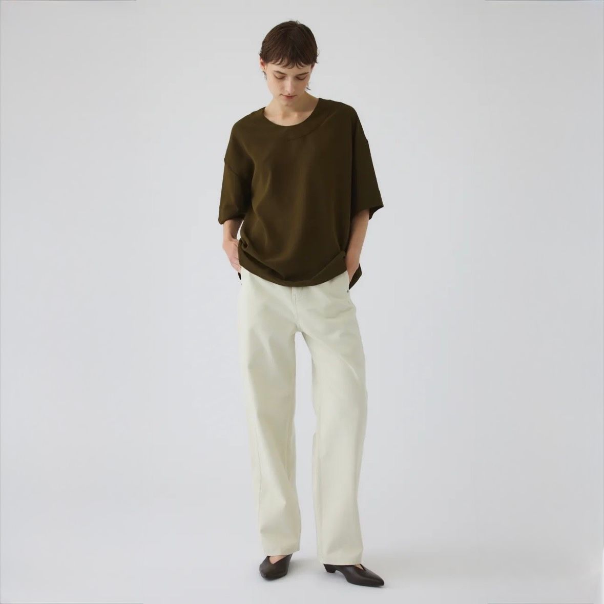 【残り一点】Georgette U-Neck Tops