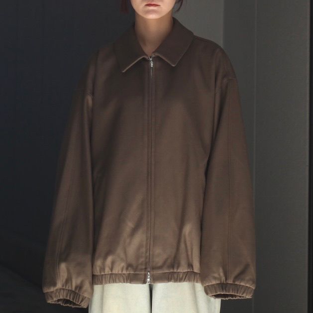 【残りわずか】Melton Oversized Zip Jacket