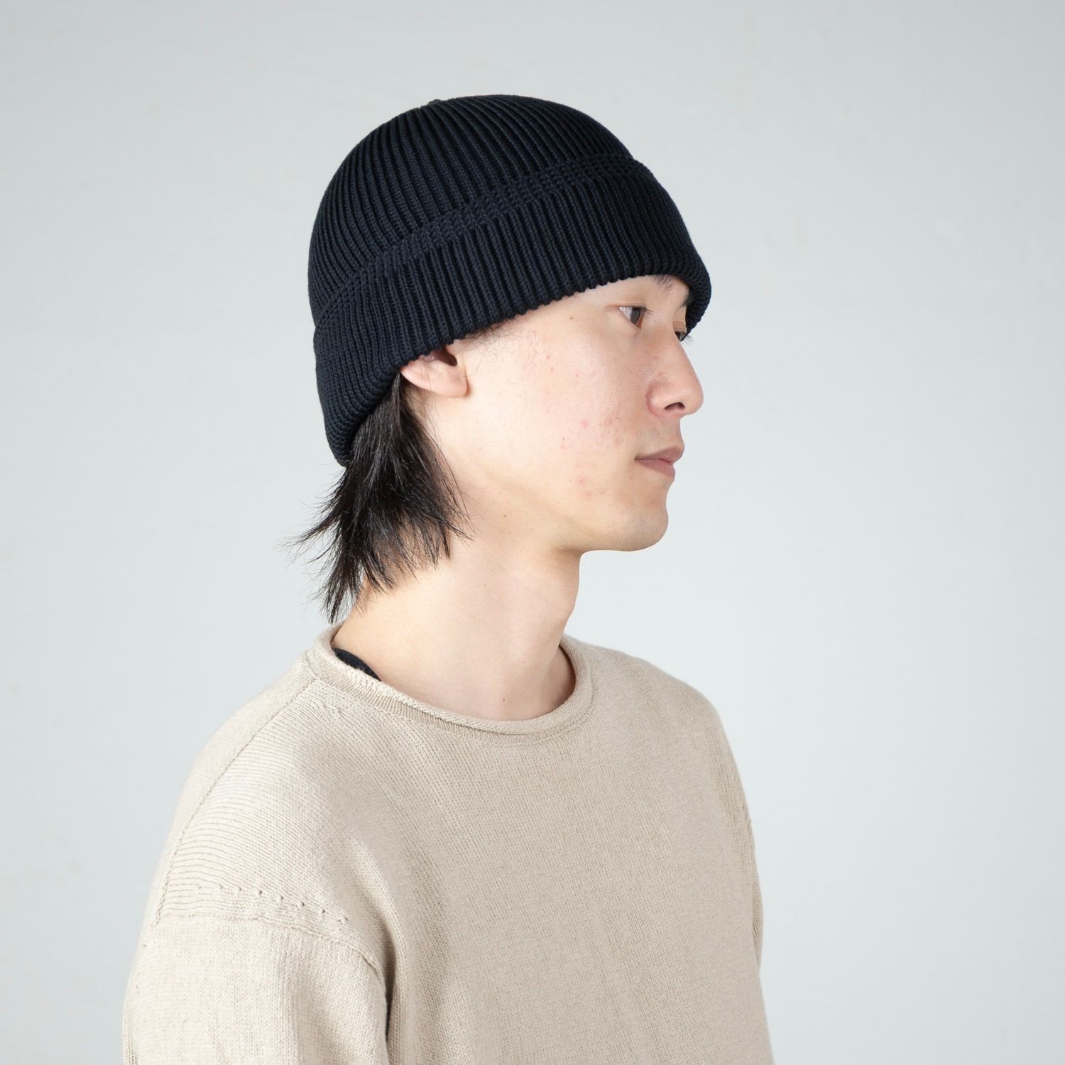 【残り一点】Cotton Acrylic Knit Beanie