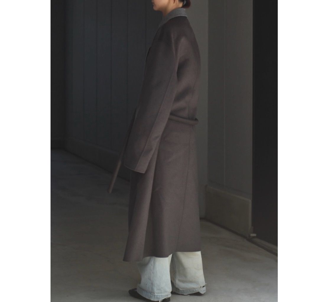【残り一点】Wool/Cashmere Reversible Notch Lapel Coat