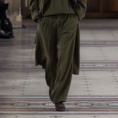 【残りわずか】British Tweed Long Wide Trousers