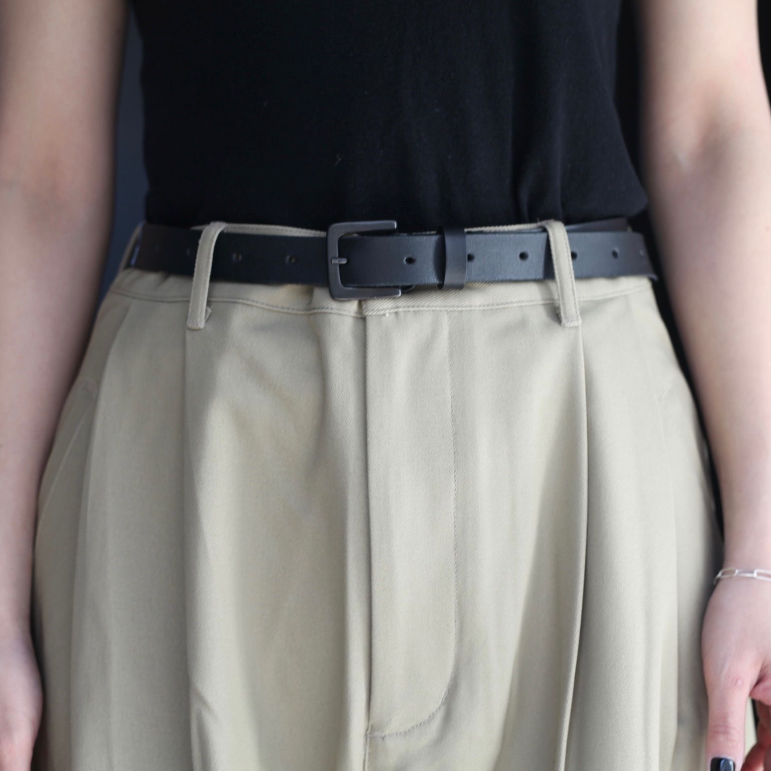 【残り一点】コットンツイルワイドパンツ