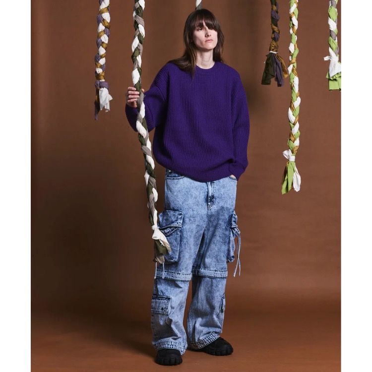 【残り一点】Big Pocket 2way Baggy Denim Cargo Pants