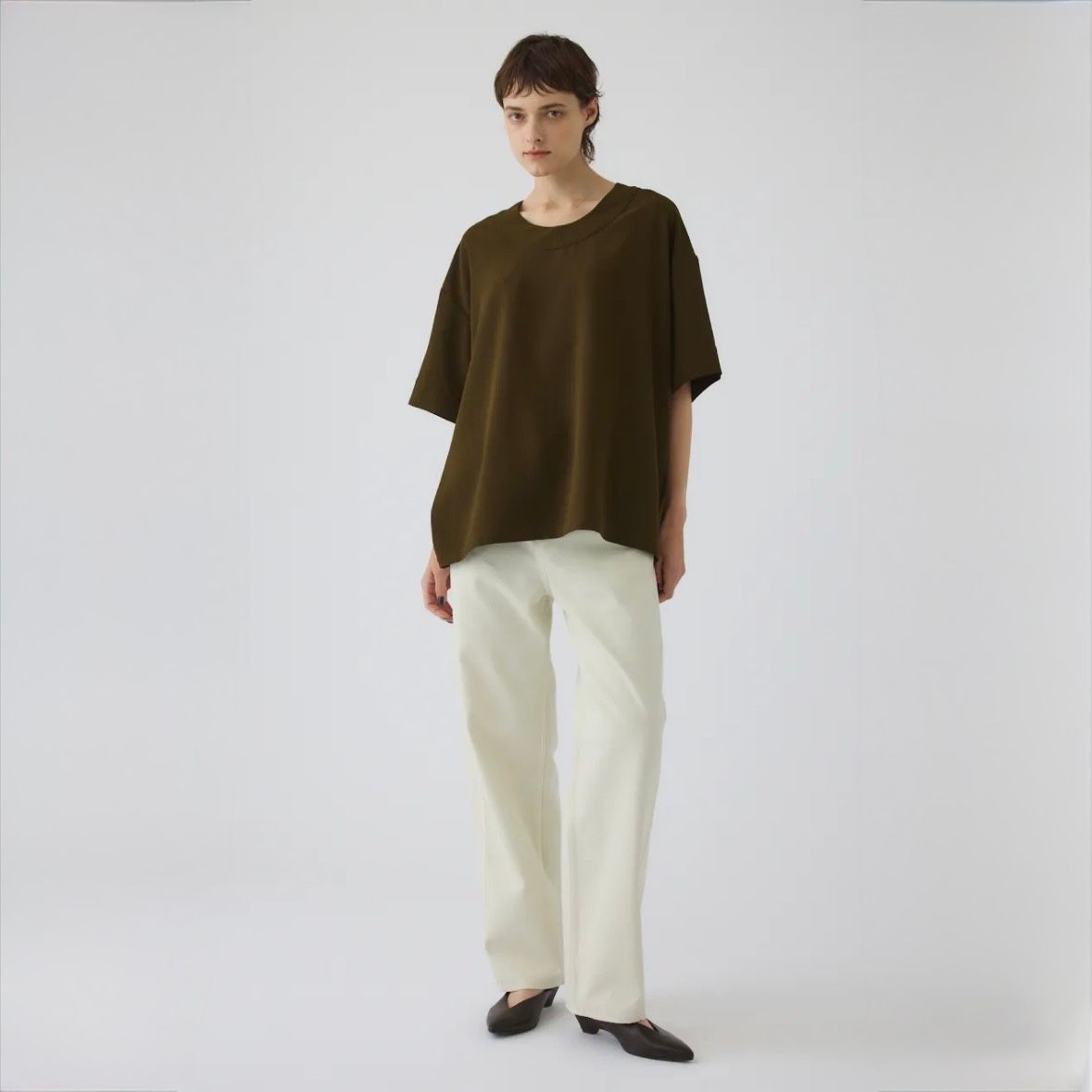 【残り一点】Georgette U-Neck Tops