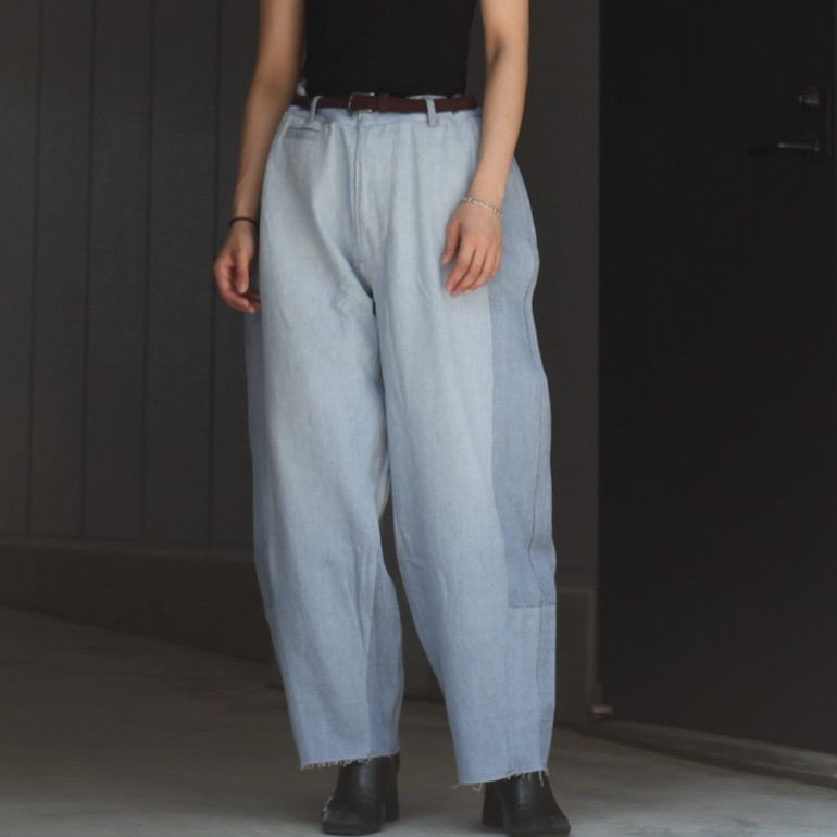 【残り一点】Reconstructed Super Baggy Slacks Denim_3(L)