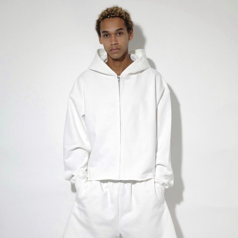 【残り一点】Cut Off Wide Zip Sweat Hoodie