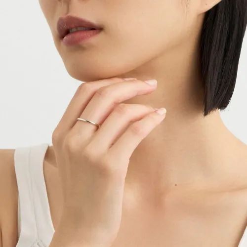 【お取り寄せ注文可能】Half Crockery Ring(SILVER)