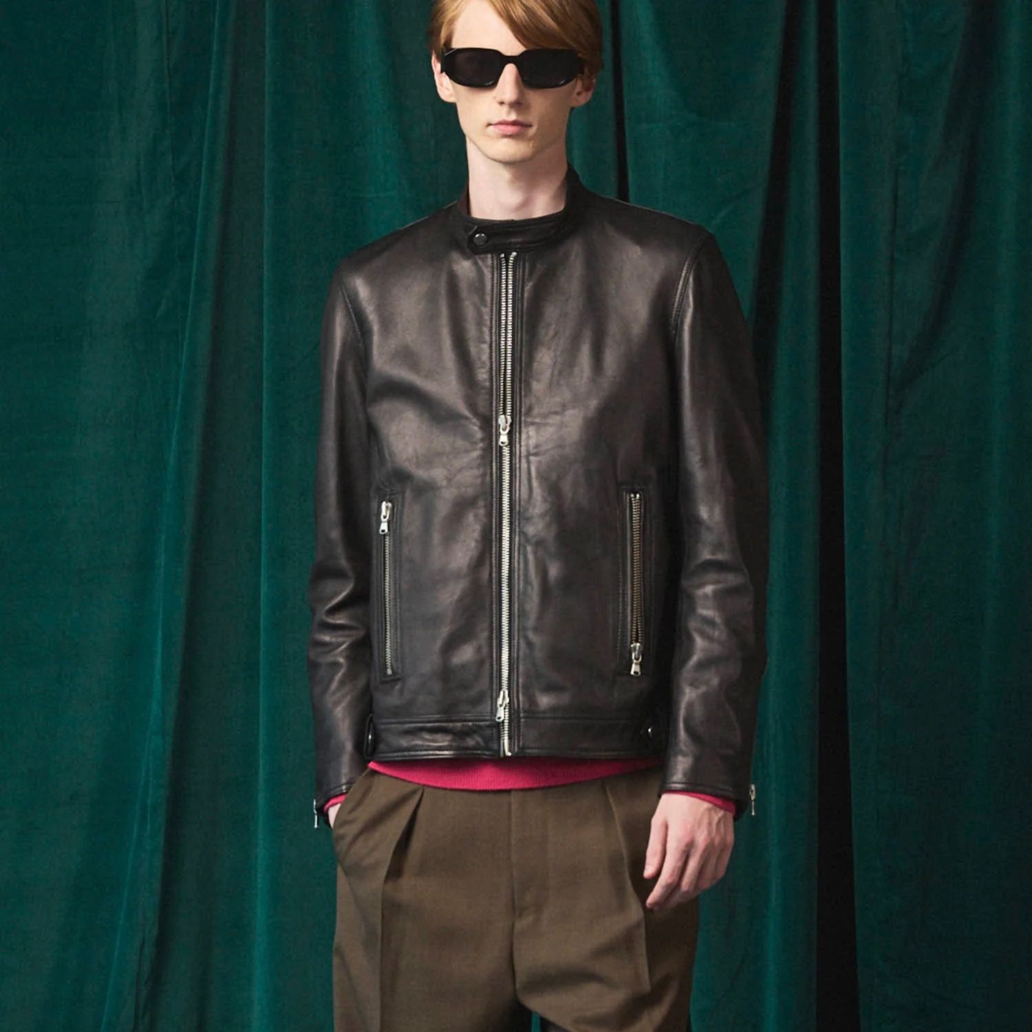 【残り一点】Dress-Fit Sheep Leather Single Rider JKT