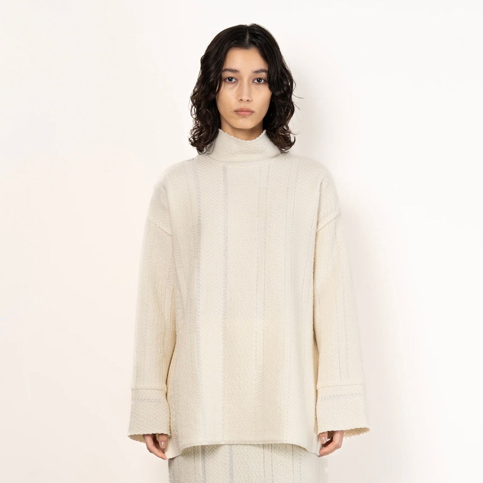 【残り一点】Inlay Stich High Neck Sweater