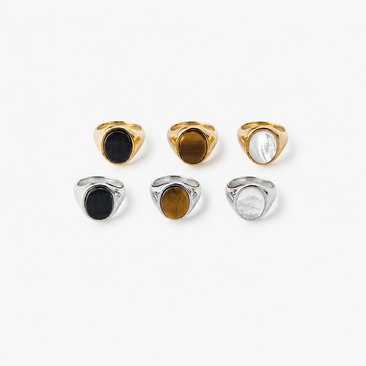 【お取り寄せ注文可能】How Raw Oval Stone Ring(SILVER)