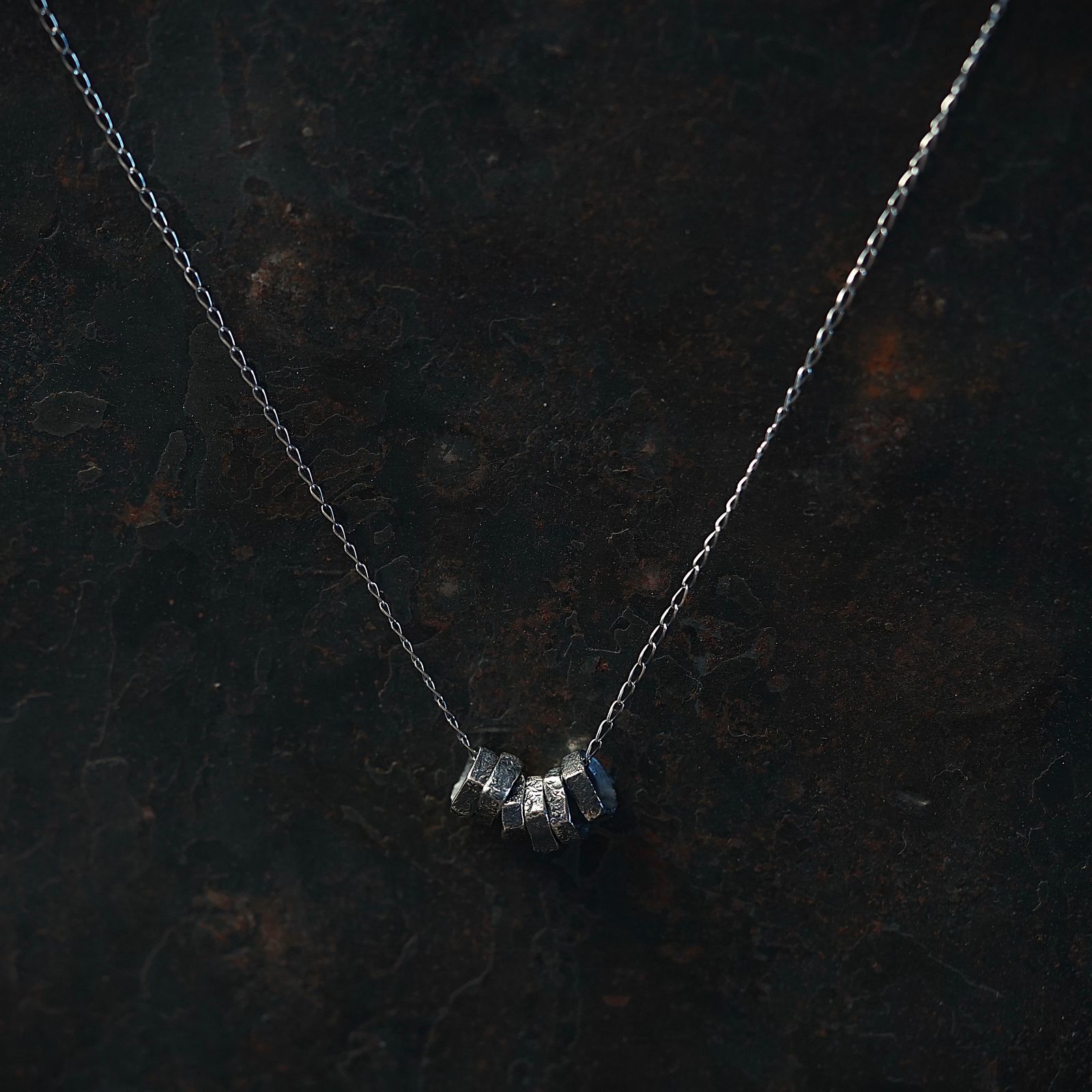 【お取り寄せ注文可能】Rock Beads Necklace 2(SILVER)
