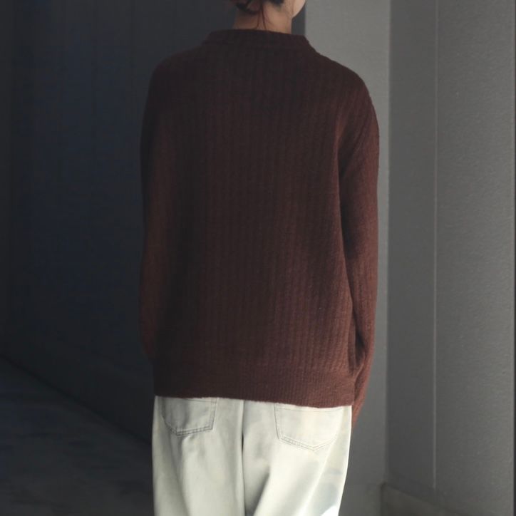 【残り一点】Wo/Ca Rib Moc Neck P/O