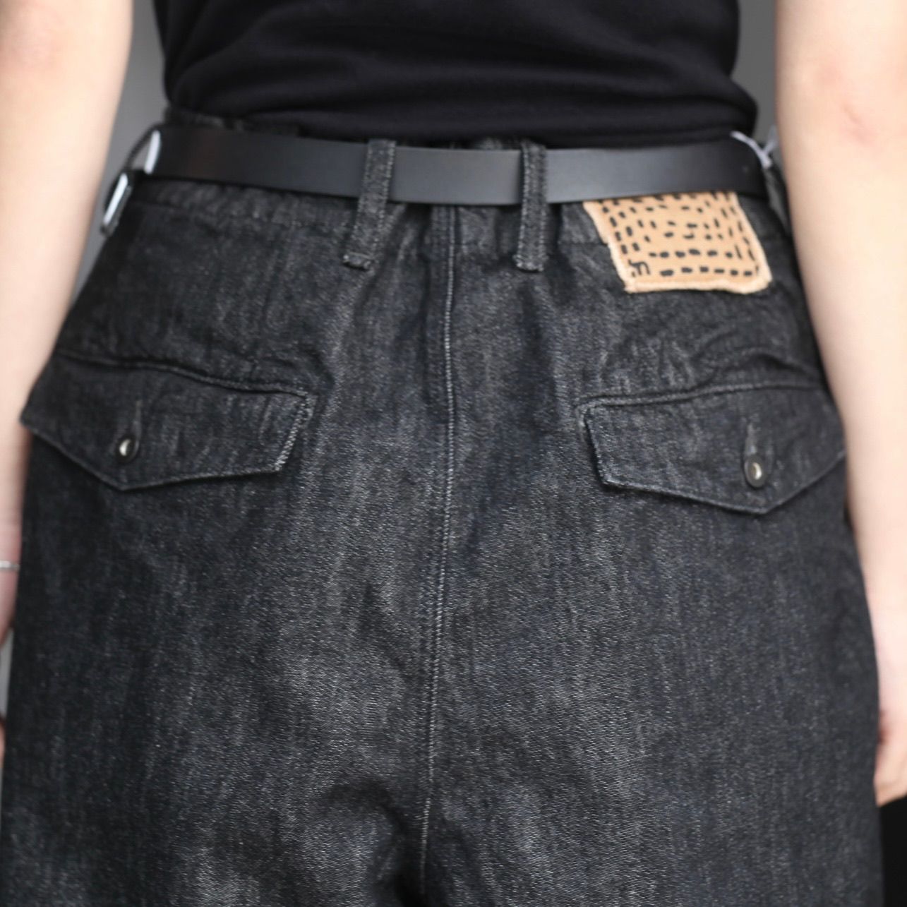 【残り一点】12.5OZワイドデニムパンツ(NO PRINT_ONE WASH)