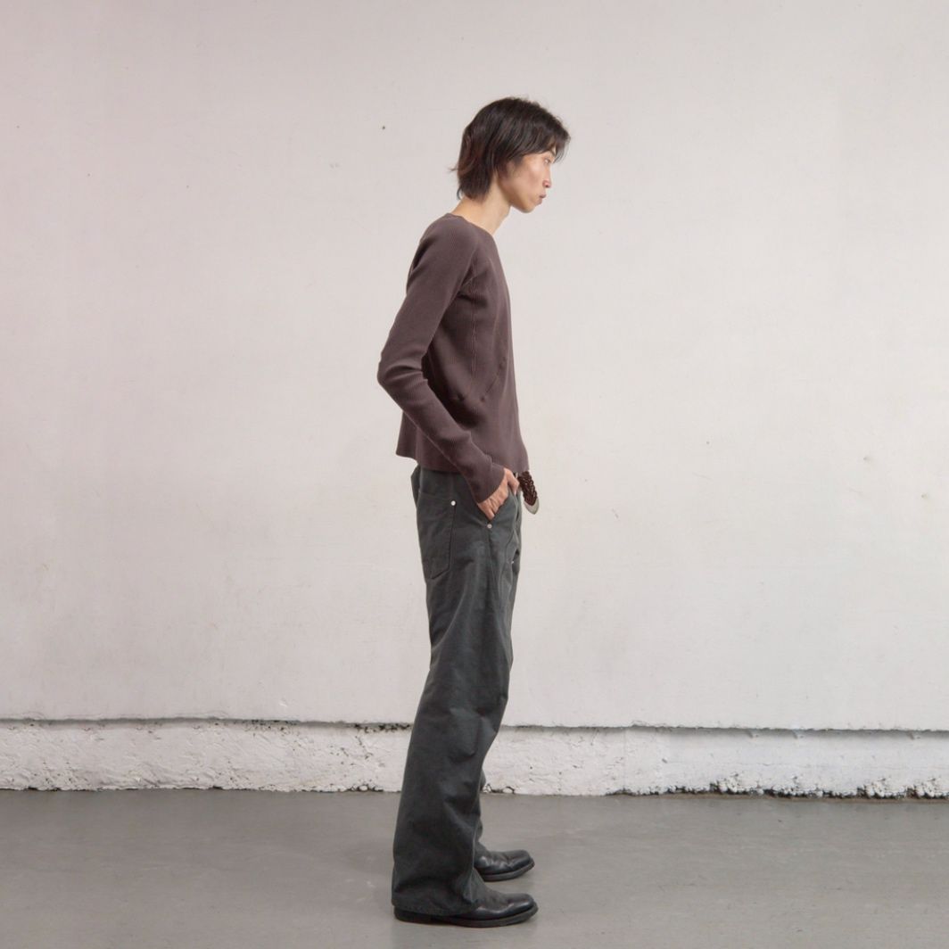 【残りわずか】Panelled Ribbed Long Sleeve T-shirt