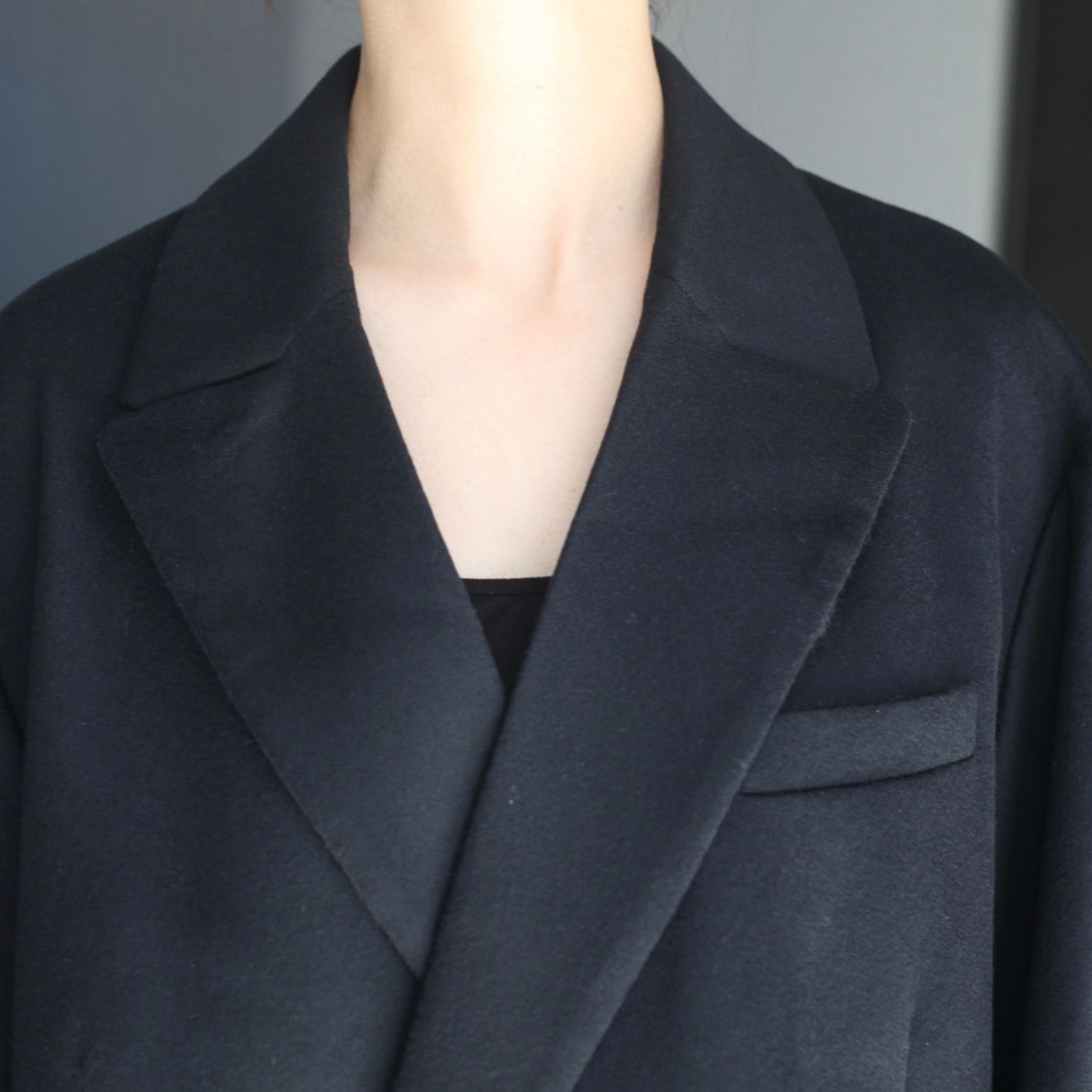 【残り一点】W/CA Beaver Back Slash Peak Lapel Jacket
