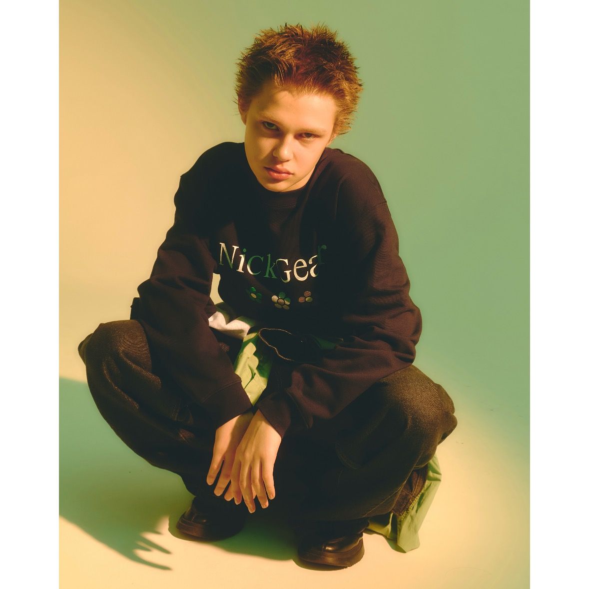【残り一点】Flower Print Logo Sweat