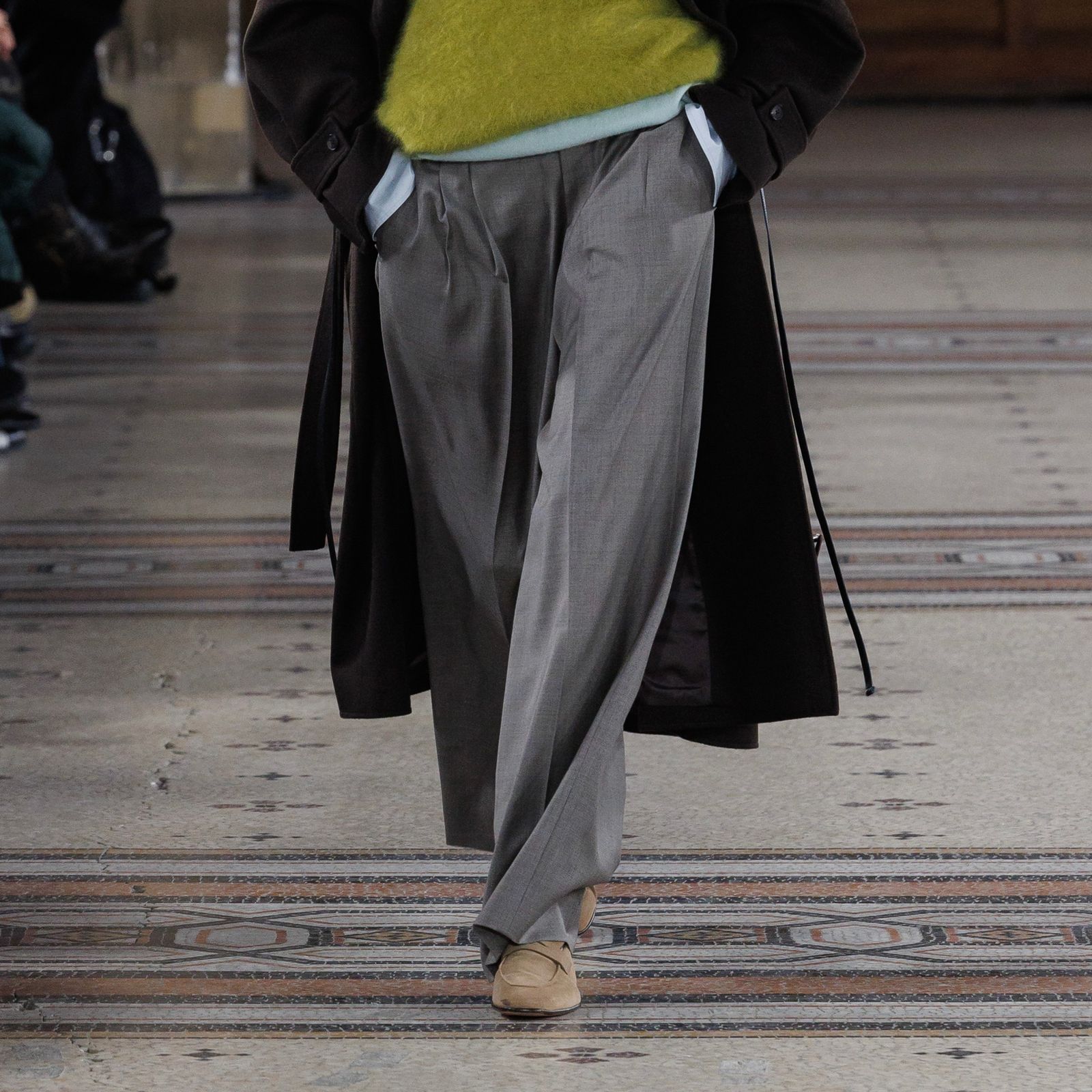 【残り一点】Extra Fine Wool Easy Long Wide Trousers