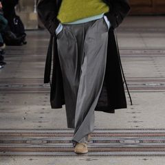 【残り一点】Extra Fine Wool Easy Long Wide Trousers