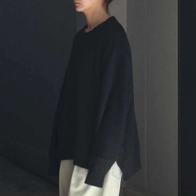 【残り一点】Wool/Alpaca Milled Knit Crew Neck LS