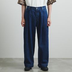 【残りわずか】Washed Denim Single Pleat Pant(PUCH)