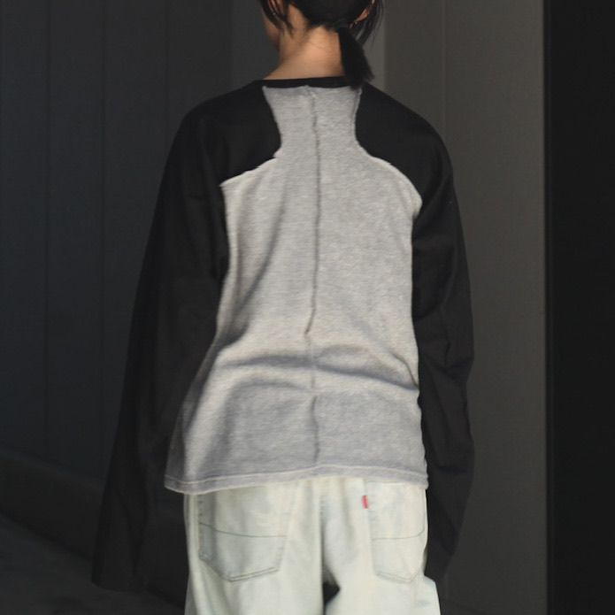 NVRFRGT - 【残りわずか】Terry Panelled Raglan Sleeve T-shirt