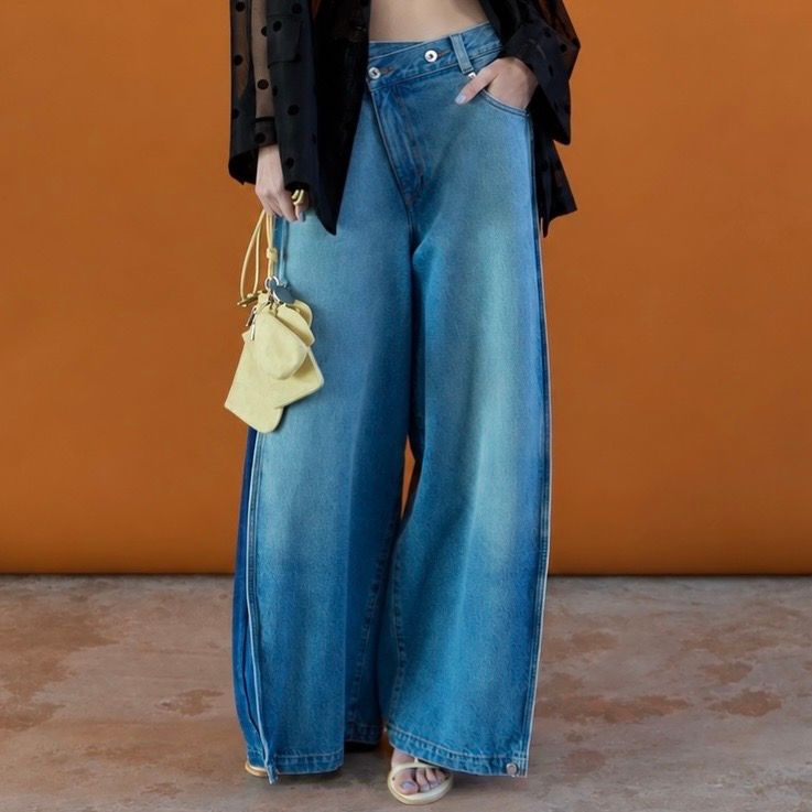 【残り一点】Side-Tuck Cocoon Denim Pants
