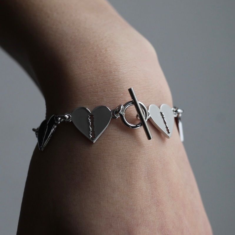 【残りわずか】Multi Heart Razor Bracelet(SILVER)