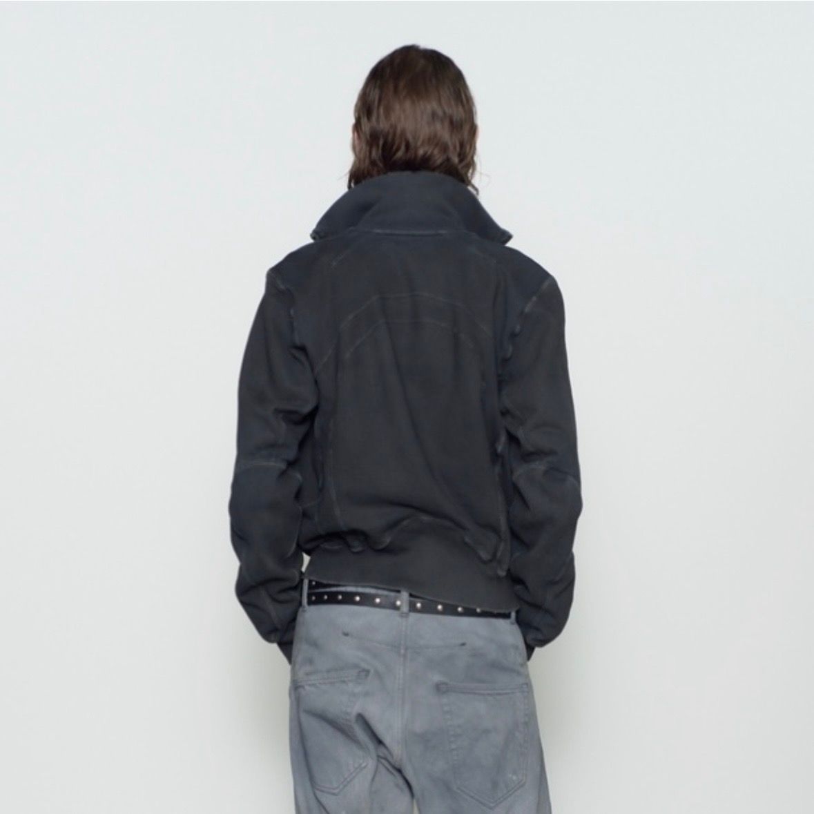 【残りわずか】Paneled Zip Up Sweat Shirt