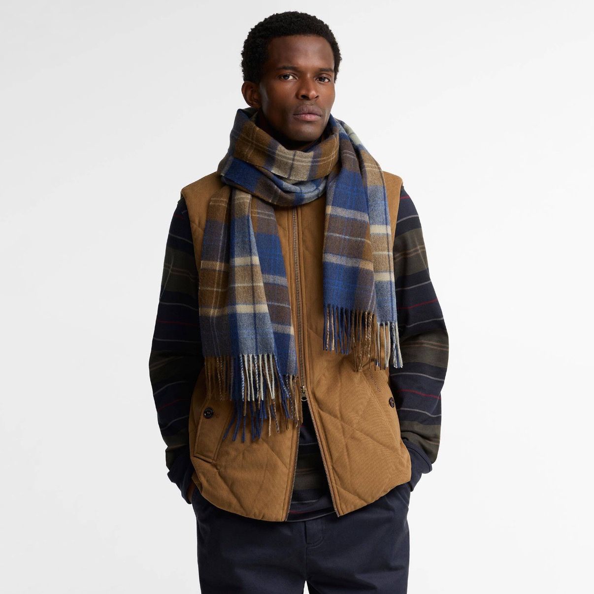 【残り一点】Brack Patchwork Tartan Scarf