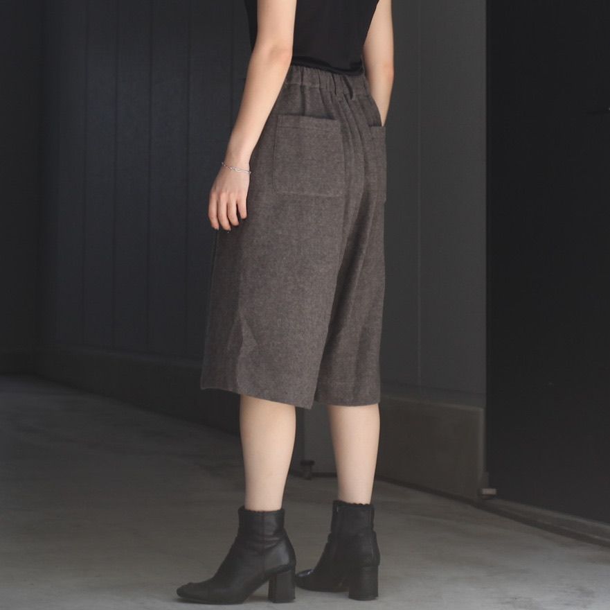【残り一点】Wool/Cashmere Fleece Easy Short Trousers