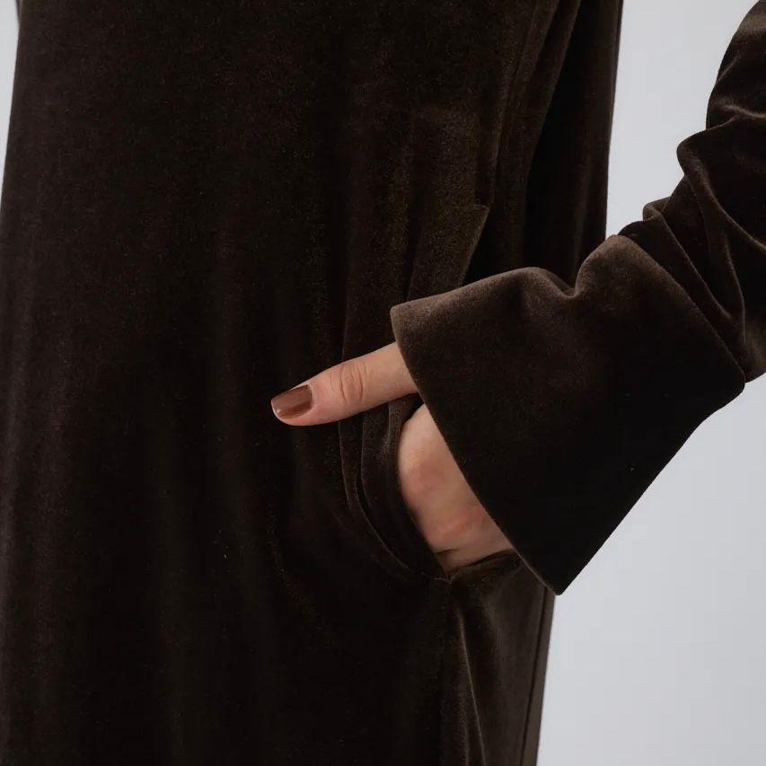 【残り一点】Velour Shirt Dress