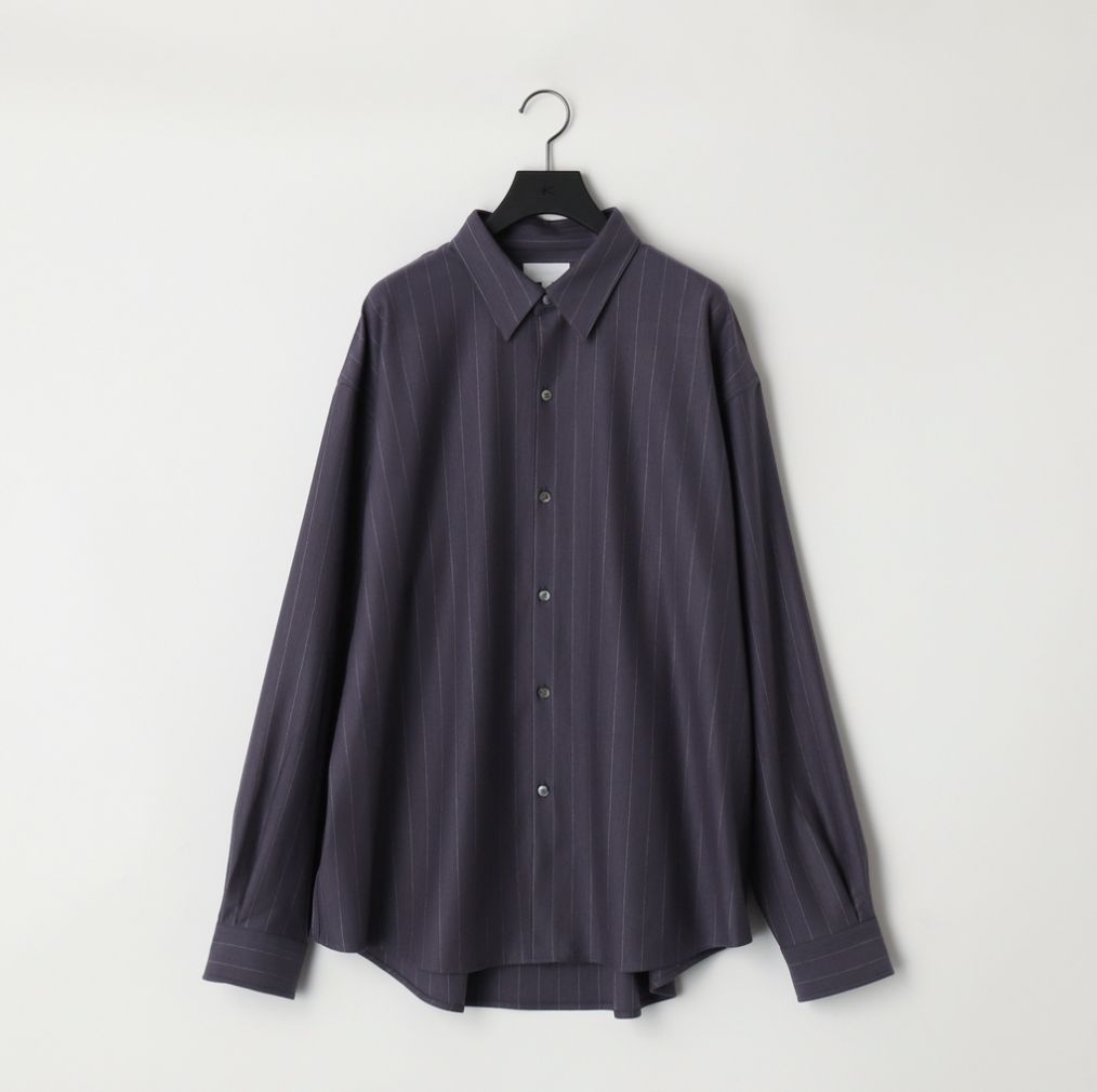 【残り一点】36G Wool Stripe Ideal Shirts