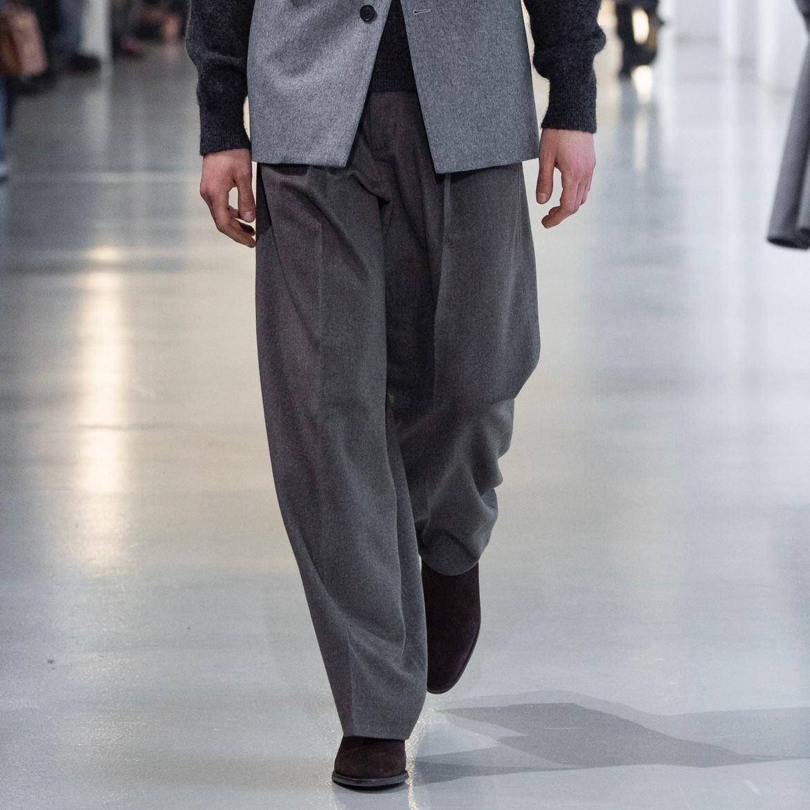 【残り一点】Wool Doeskin Extra Wide Trousers