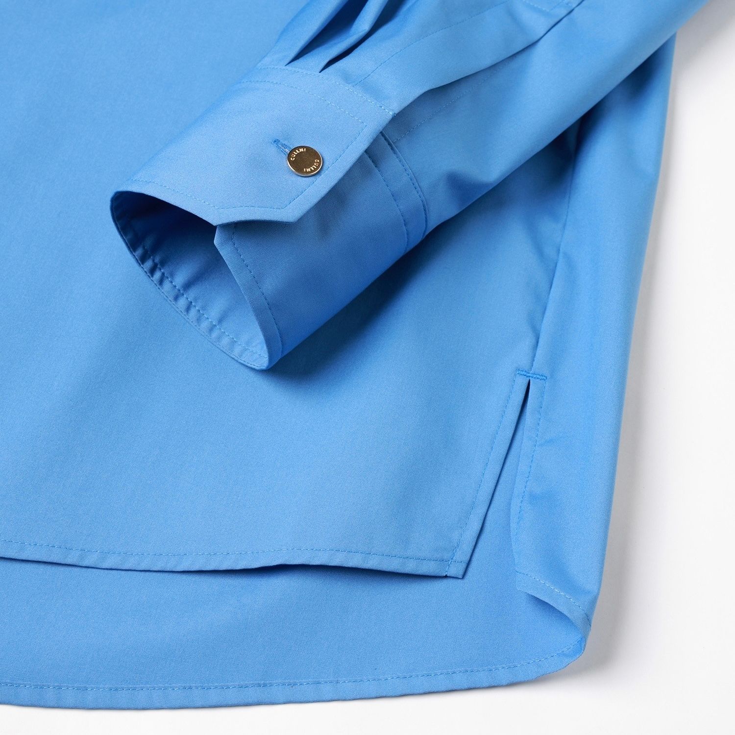 【残り一点】High Count Broad Front Fly Embroidery Patch Shirt