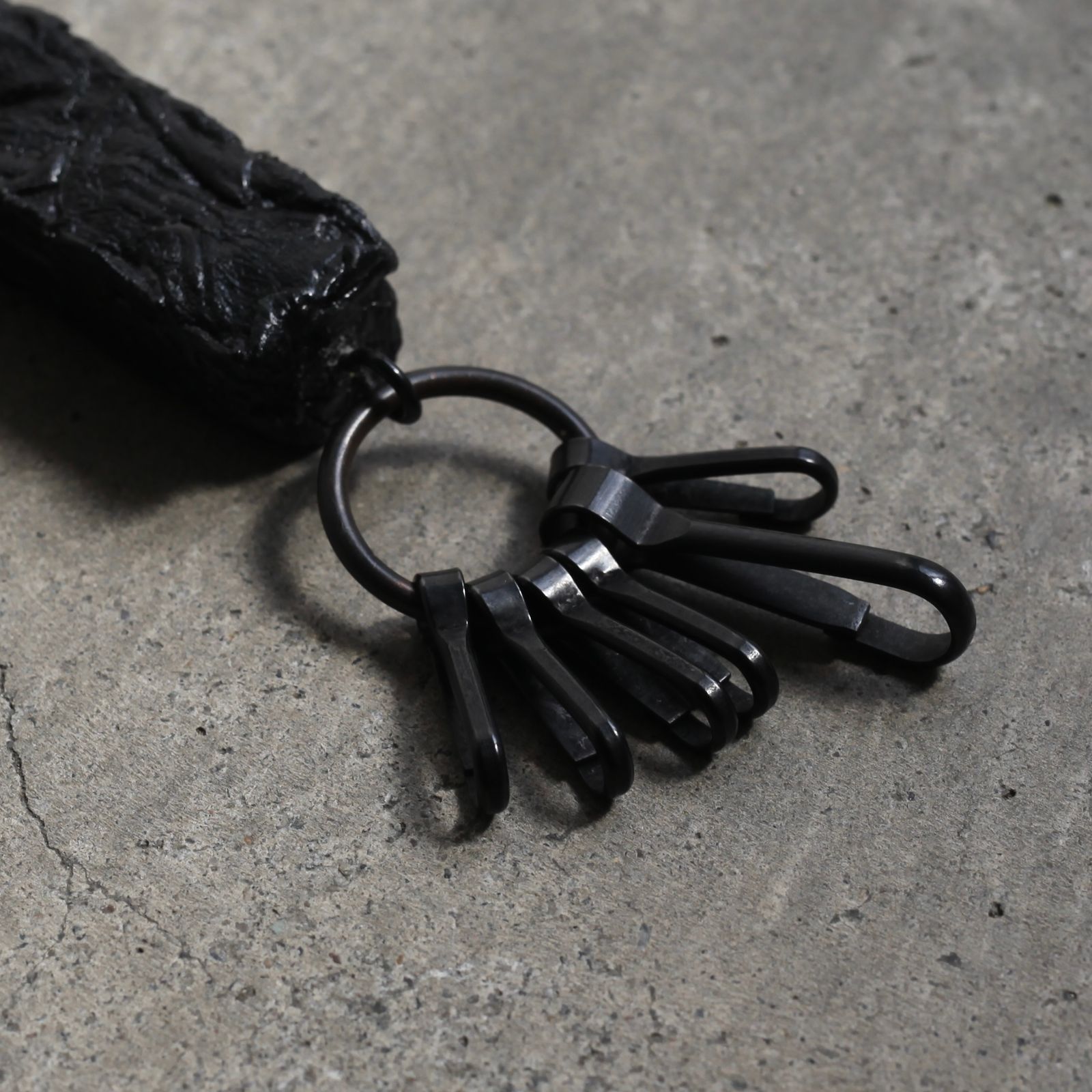 【お取り寄せ注文可能】Leather Key Holder(BLACK)