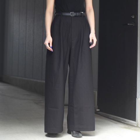 【残り一点】コットンツイルワイドパンツ