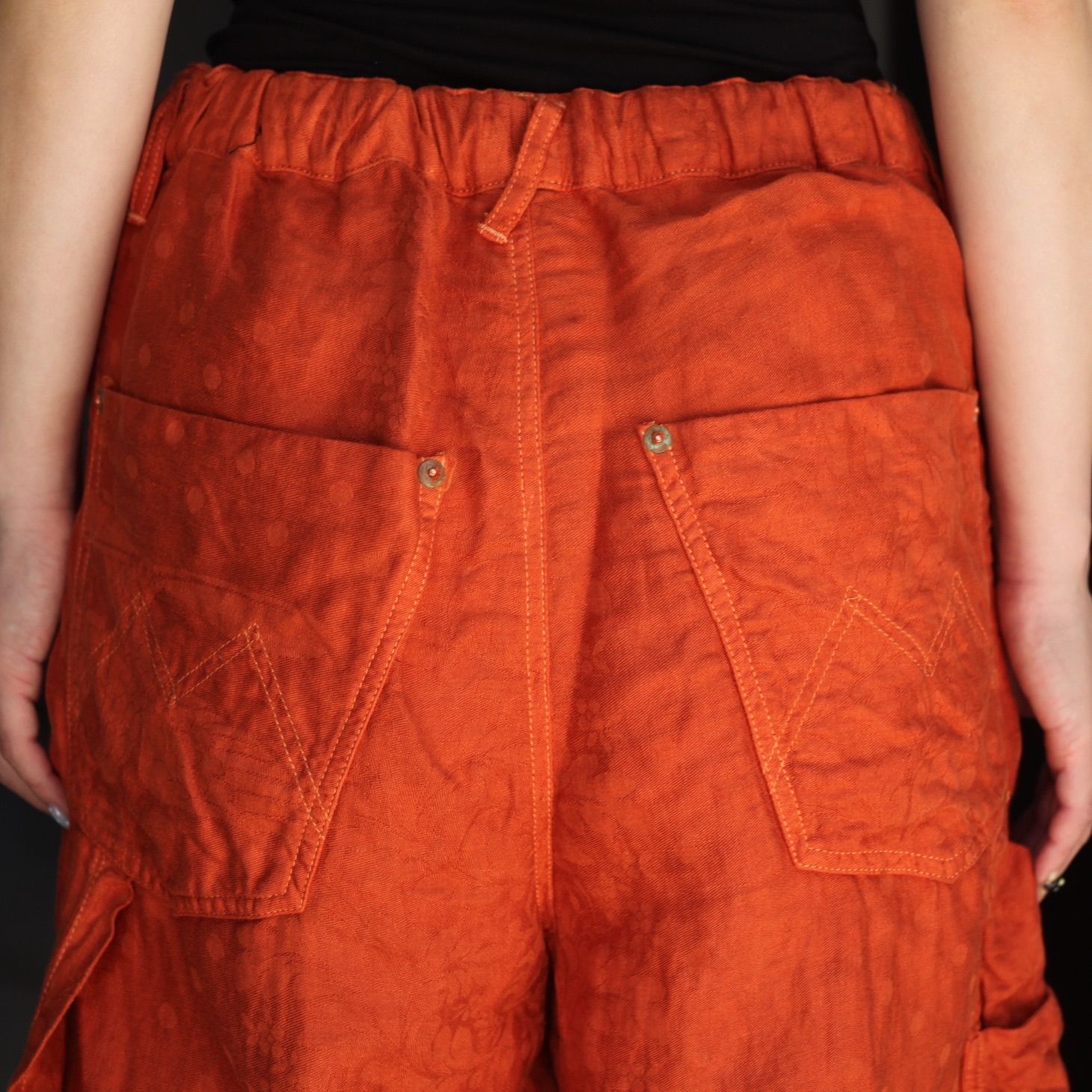 【残り一点】Easy Work Short With Garment Dyed (ITALIAN AIRFORCE TABLE CLOTH)