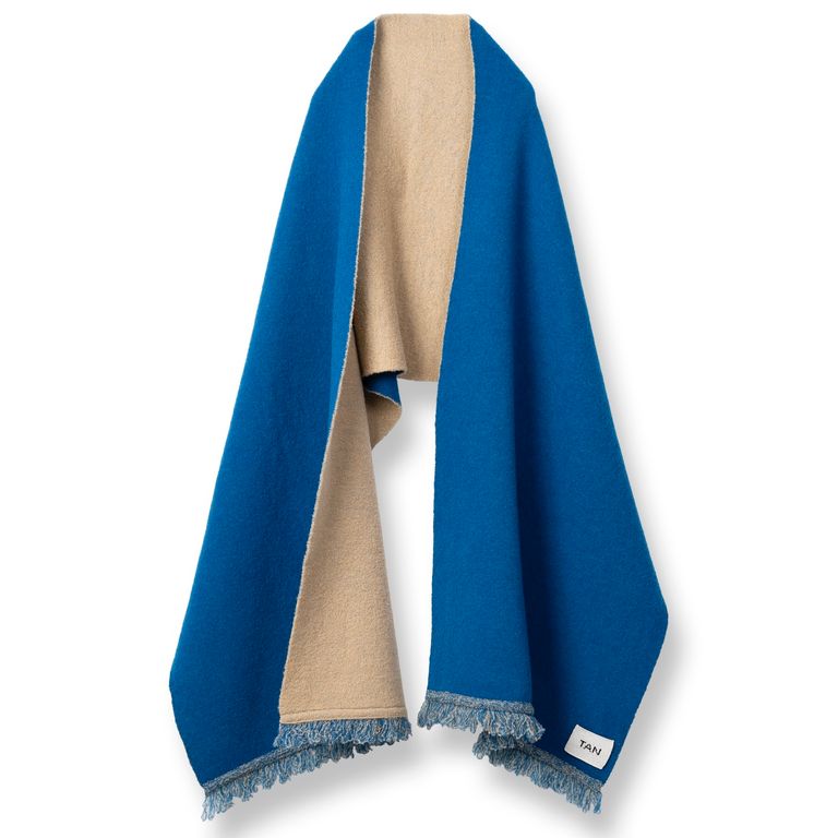 TAN - 【残り一点】Fluffy Dual Knitted Stole | ACRMTSM ONLINE 