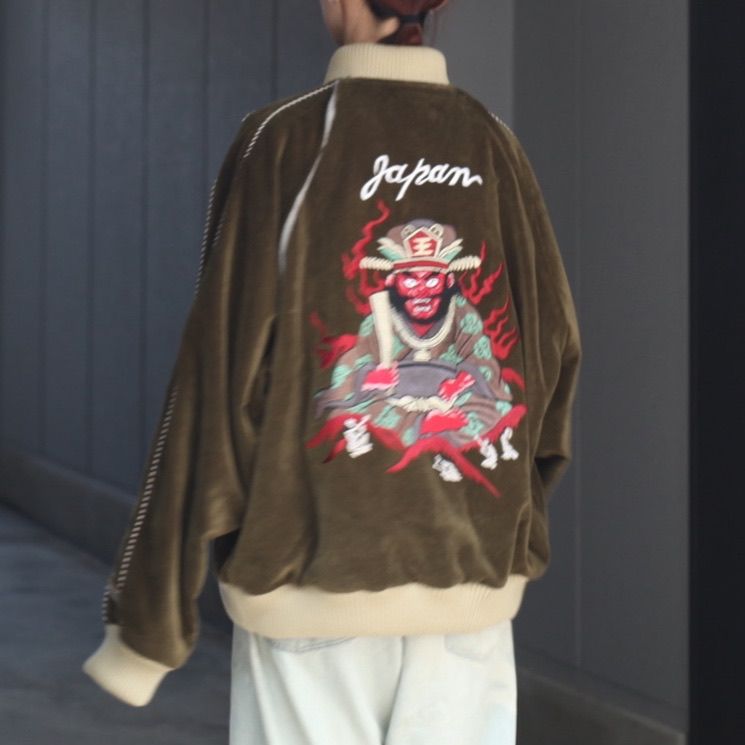 【残り一点】Velveteen Yama King Embroidered Souvenir JKT
