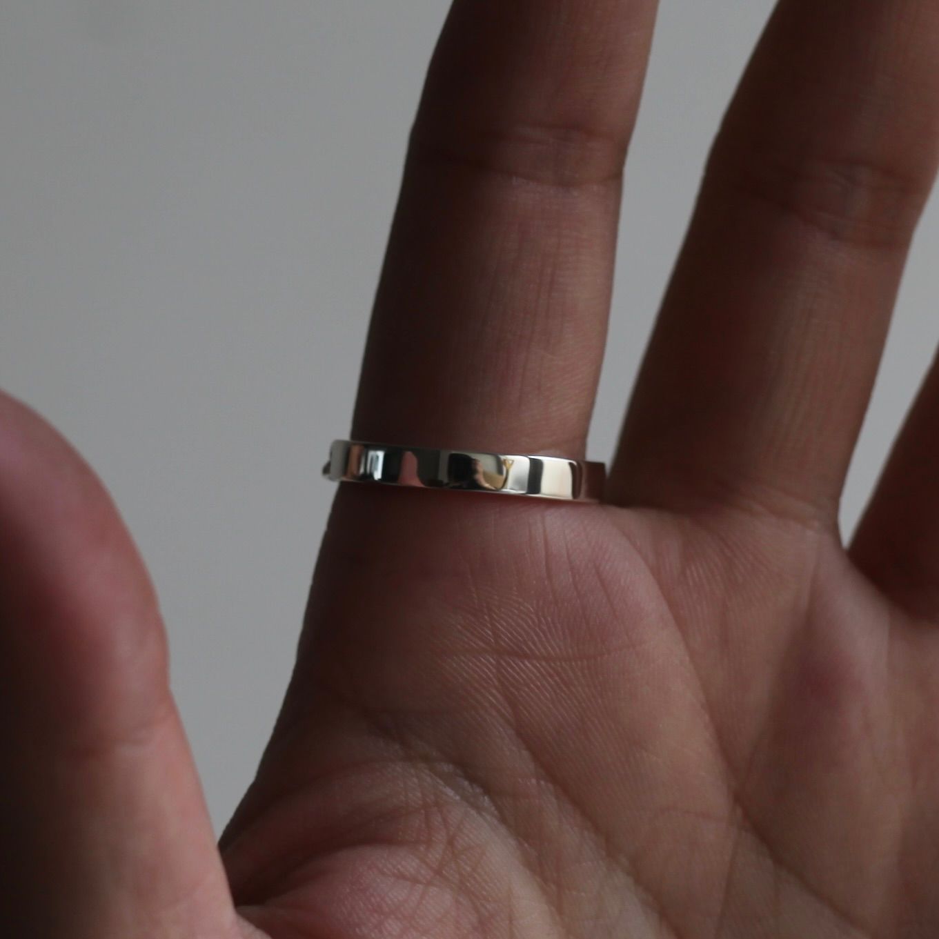 【残り一点】Curb Chain Narrow ID Ring(3.1mm)